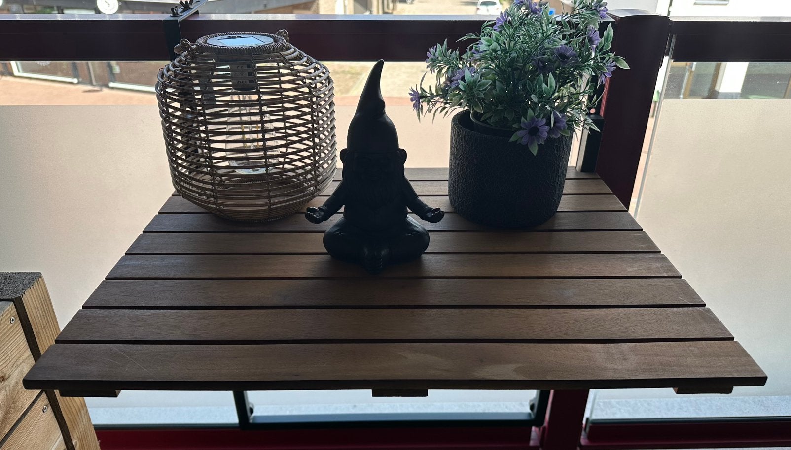 Balkontafeltje, Tuin en Terras, Terrasdelen en Vlonders, Ophalen of Verzenden, Zo goed als nieuw, Hout
