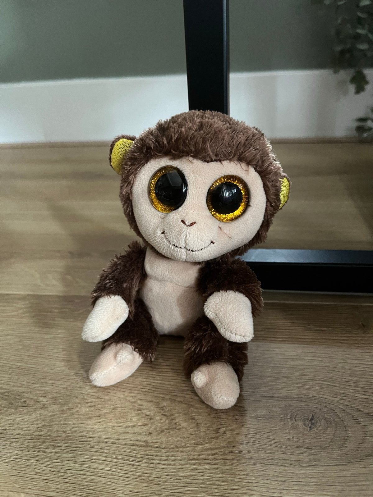 Schattige Ty Beanie Boo Aap Knuffel - Zo goed als nieuw, Ophalen of Verzenden, Zo goed als nieuw, Klein (minder dan 20 cm), Bruin