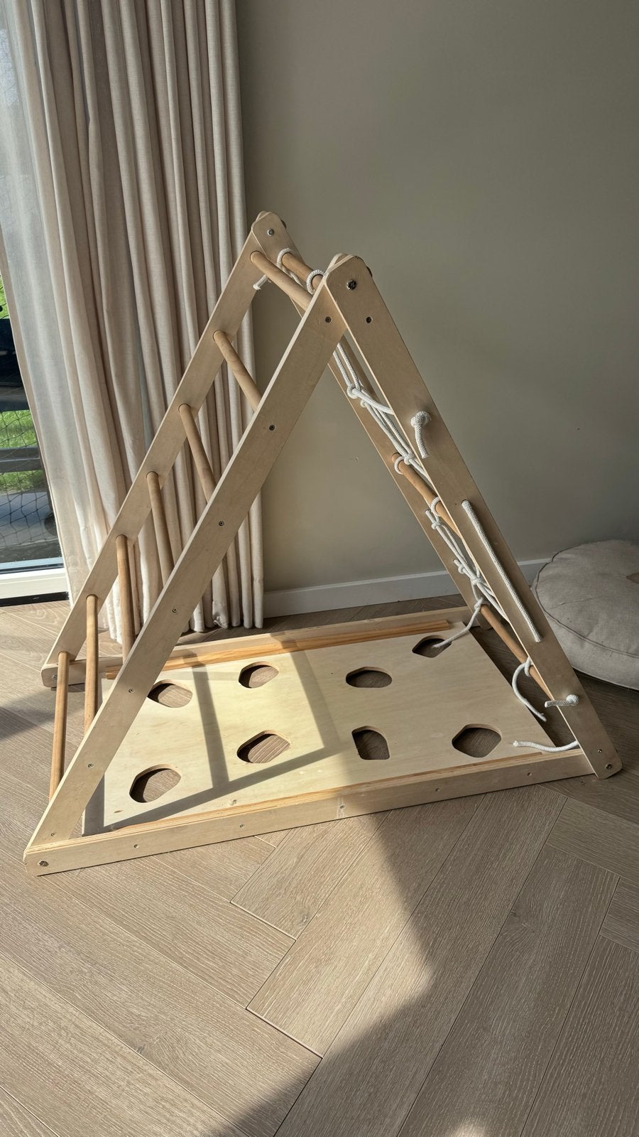 Houten Klimrek / Speeltoestel voor Kinderen, Kinderen en Baby's, Speelgoed | Buiten | Speeltoestellen, Ophalen of Verzenden, Gebruikt