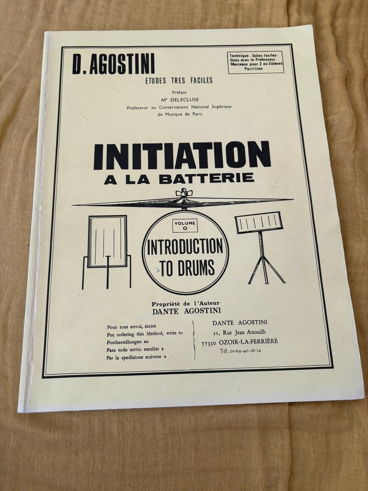 Dante Agostini - Introduction to Drums Vol 0, Overige genres, Drums of Percussie, Les of Cursus, Ophalen of Verzenden