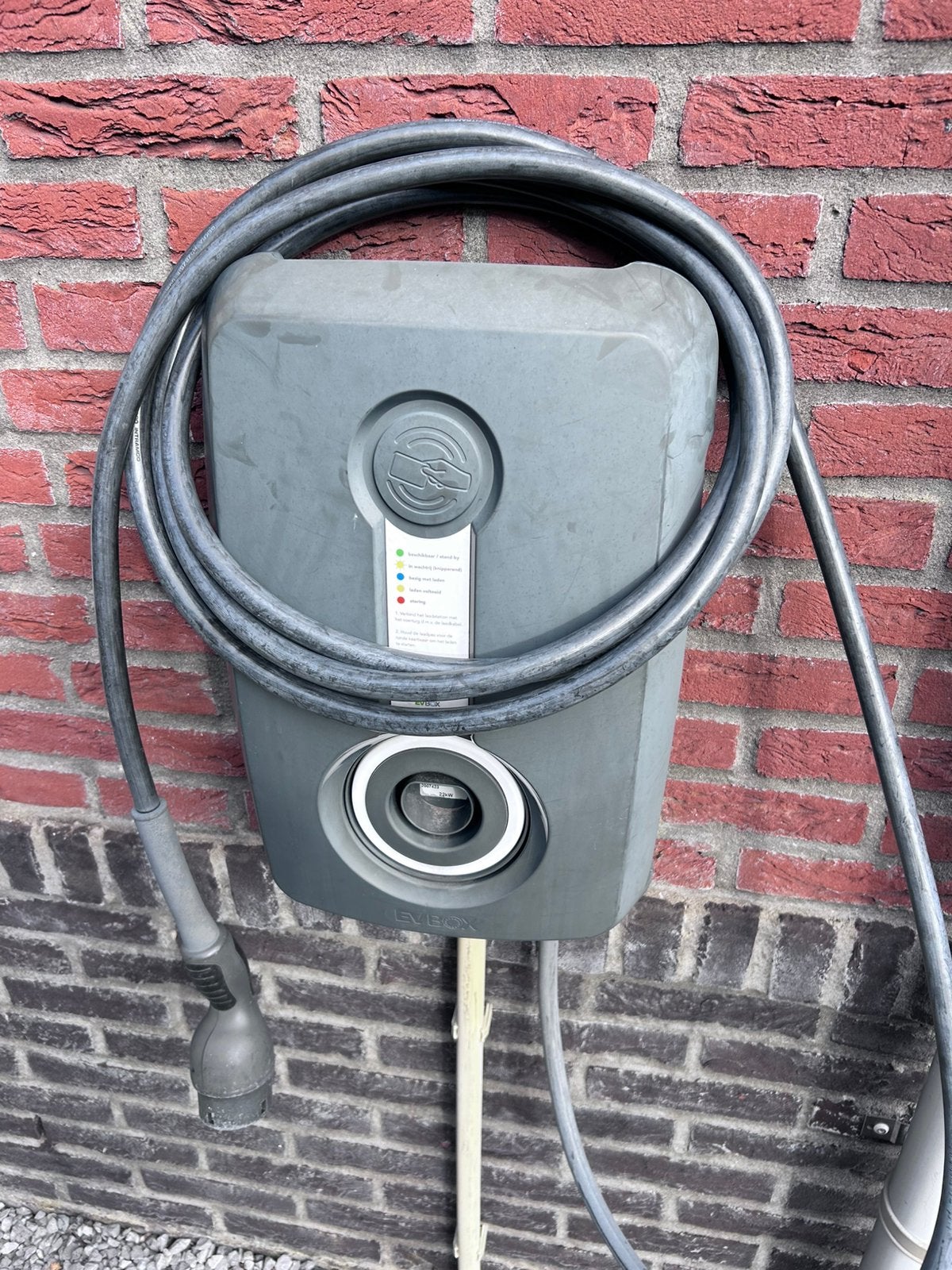 EVBox HomeLine laadpaal 22 kW 3-fase met vaste laadkabel, Ophalen, Zo goed als nieuw, Laadpaal