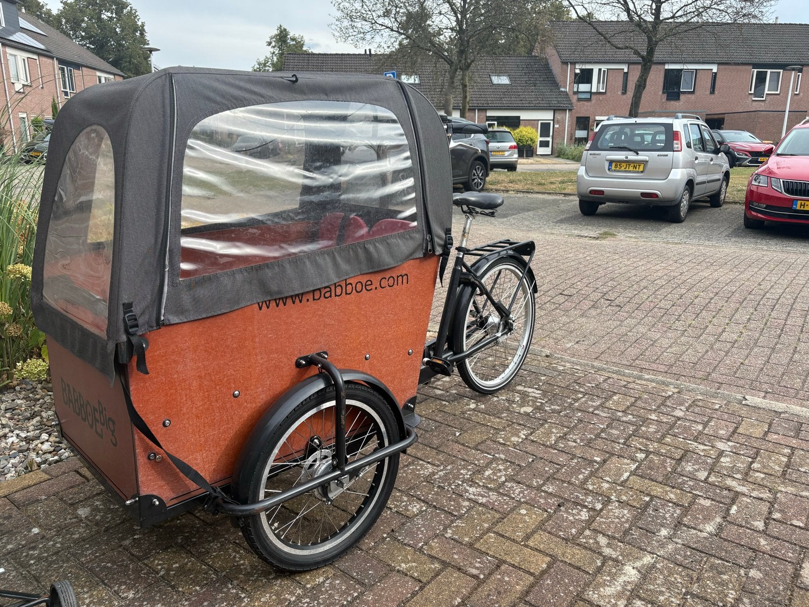 Babboe Big bakfiets - niet elektrisch, Gebruikt, Huif, 3 kinderen, Trommelrem
