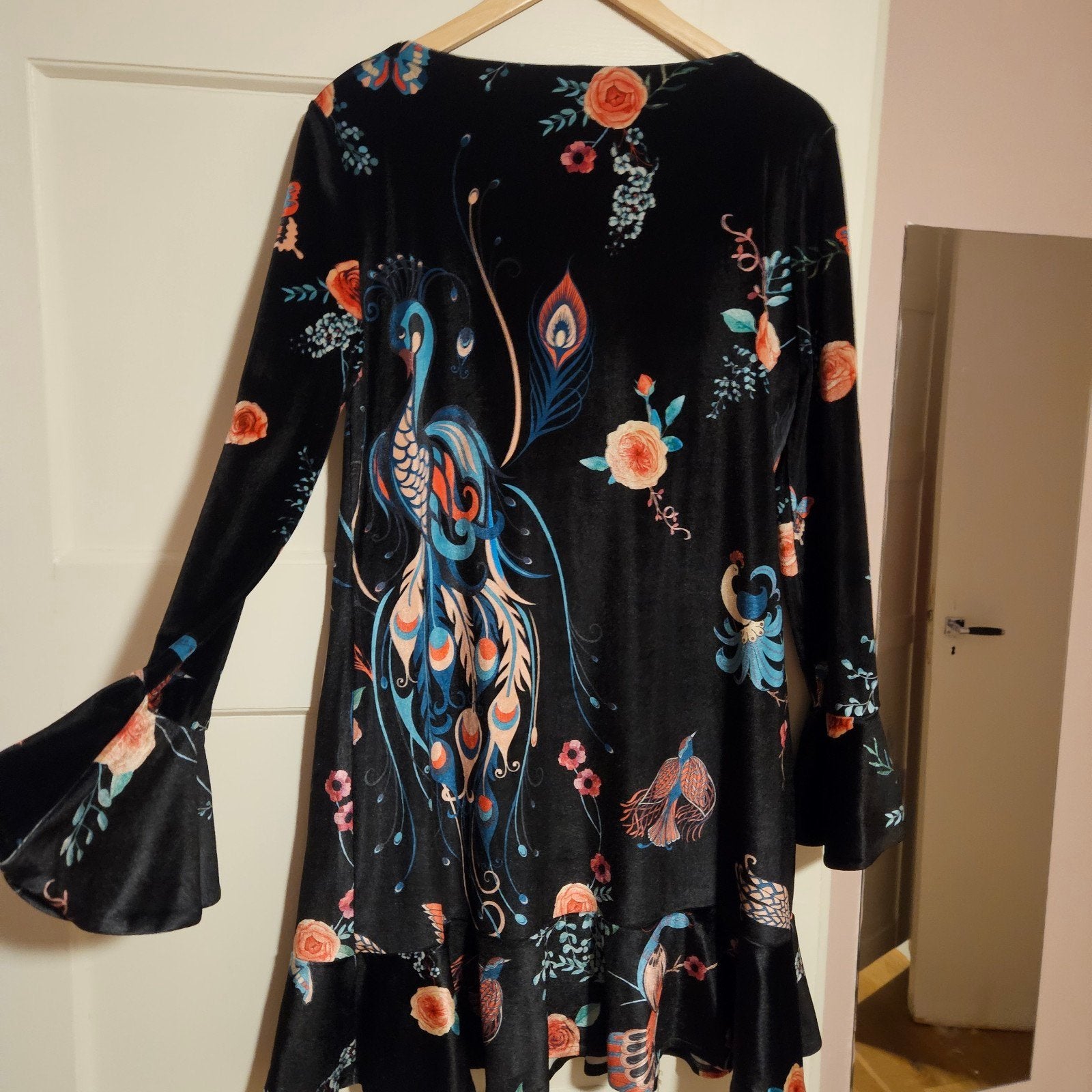 Ana Alcazar velours jurkje maat 40, Kleding | Dames, Jurken, Verzenden, Zo goed als nieuw, Maat 38/40 (M), Boven de knie