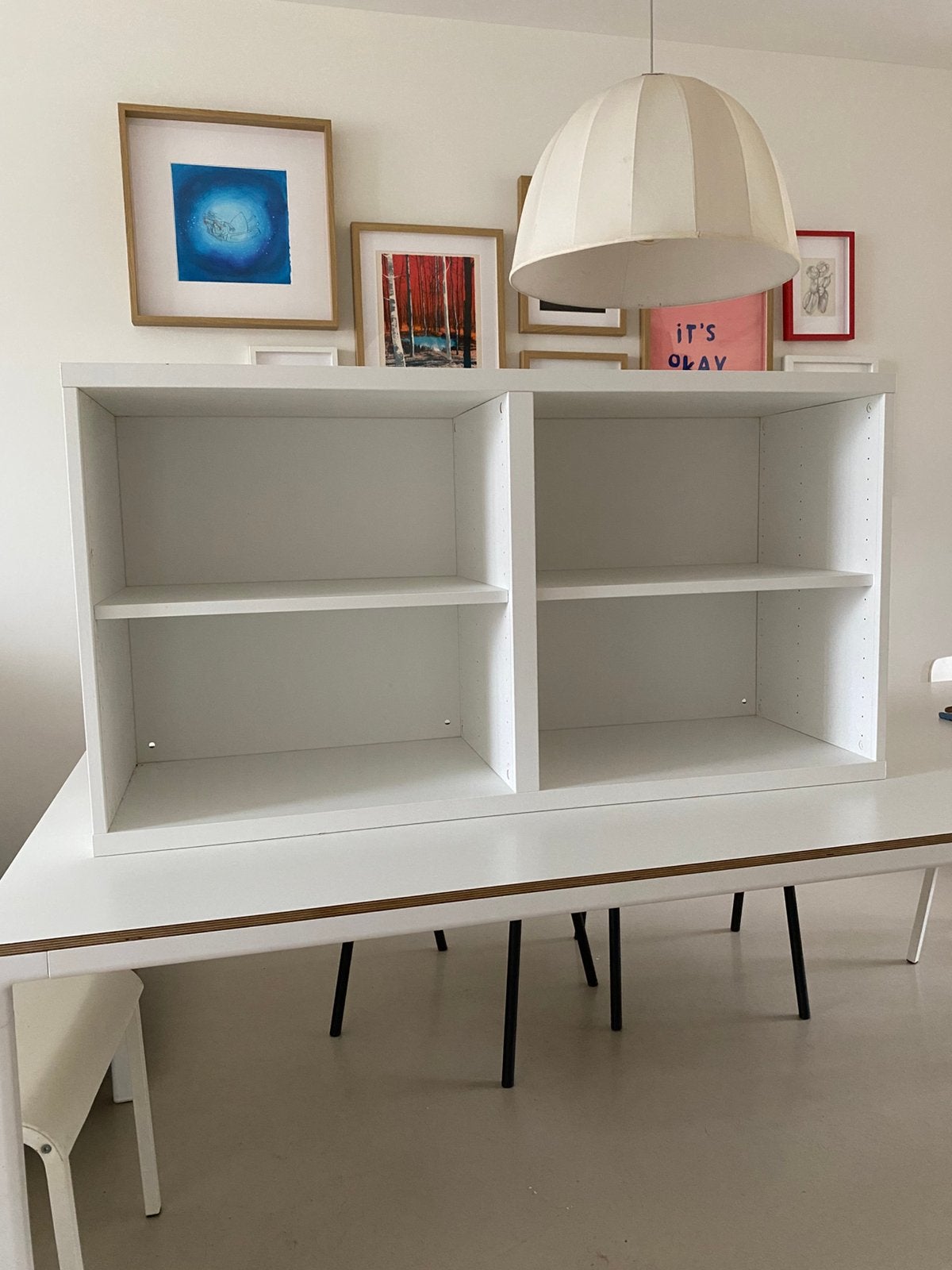 Besta IKEA open kastdeel voor wandmeubel incl. planken, Huis en Inrichting, Met plank(en), Ophalen of Verzenden, Zo goed als nieuw