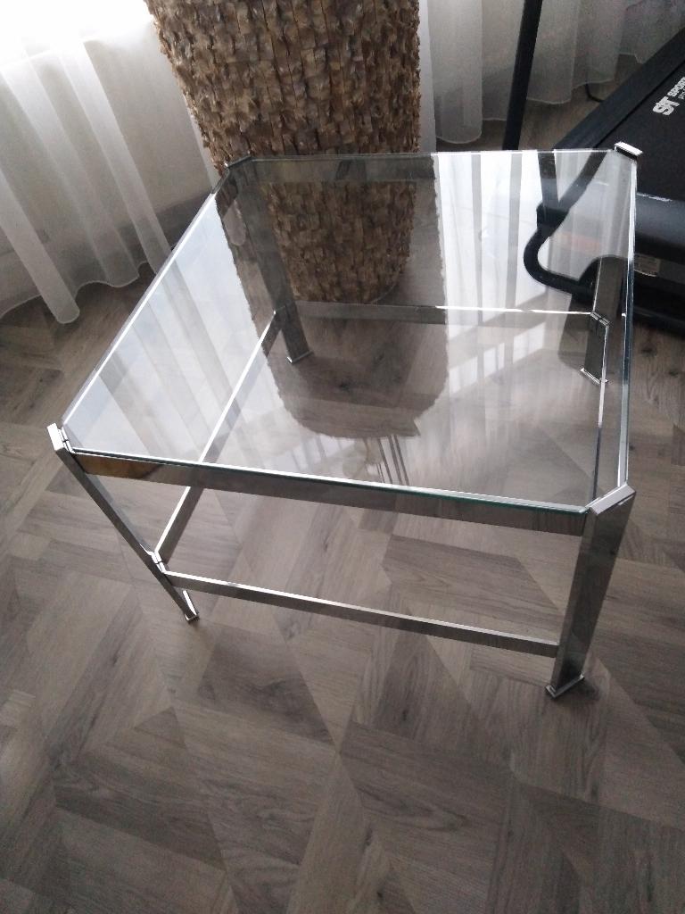 salontafel RVS, Ophalen, Gebruikt, 50 tot 100 cm, 50 tot 75 cm