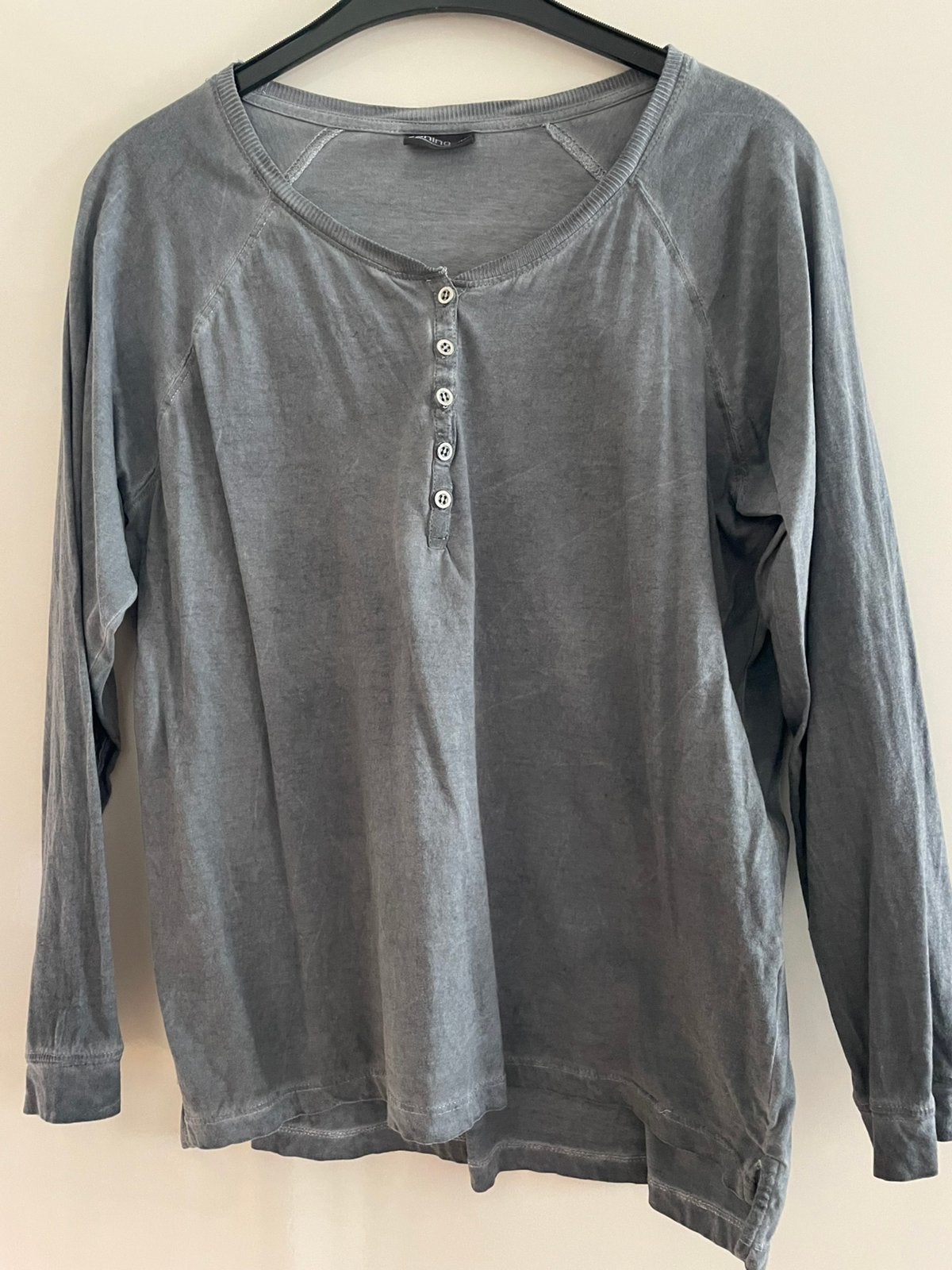 Grijs ‘t shirt maat 48, Kleding | Dames, Ophalen of Verzenden, Zo goed als nieuw, Grijs, Shirt of Top