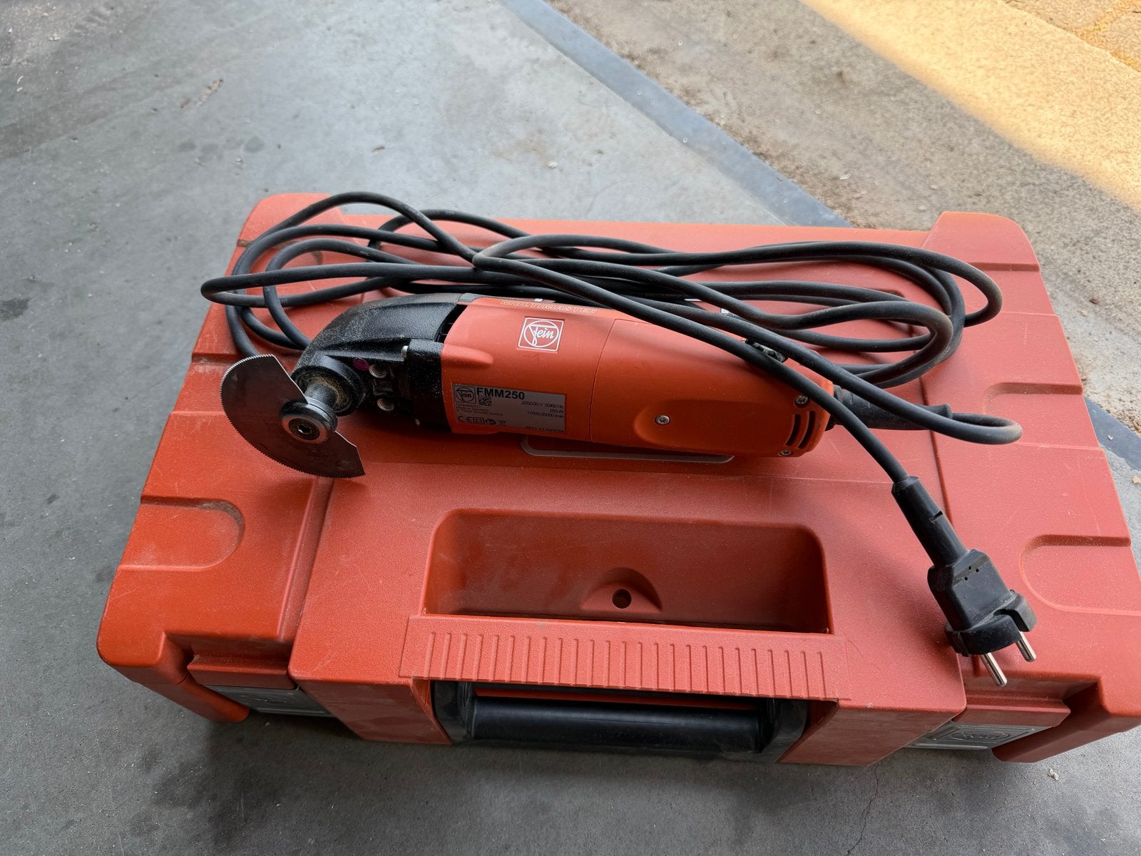 Fein FMM 250 Multitool in koffer, Ophalen, Gebruikt