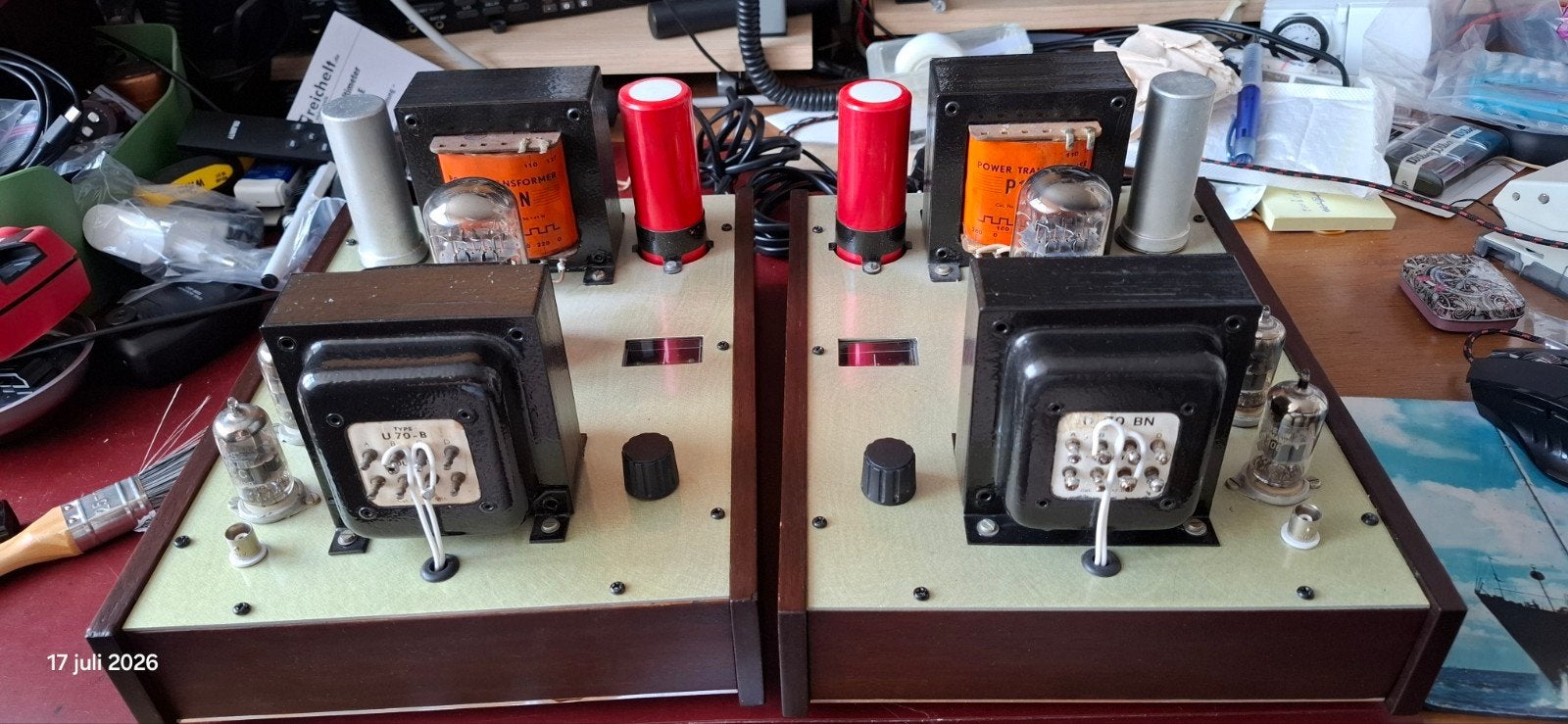 HILLMAN buizen mono blokken versterker - 12W, zuiver geluid, Audio, Tv en Foto, Versterkers en Receivers, Minder dan 60 watt, Ophalen