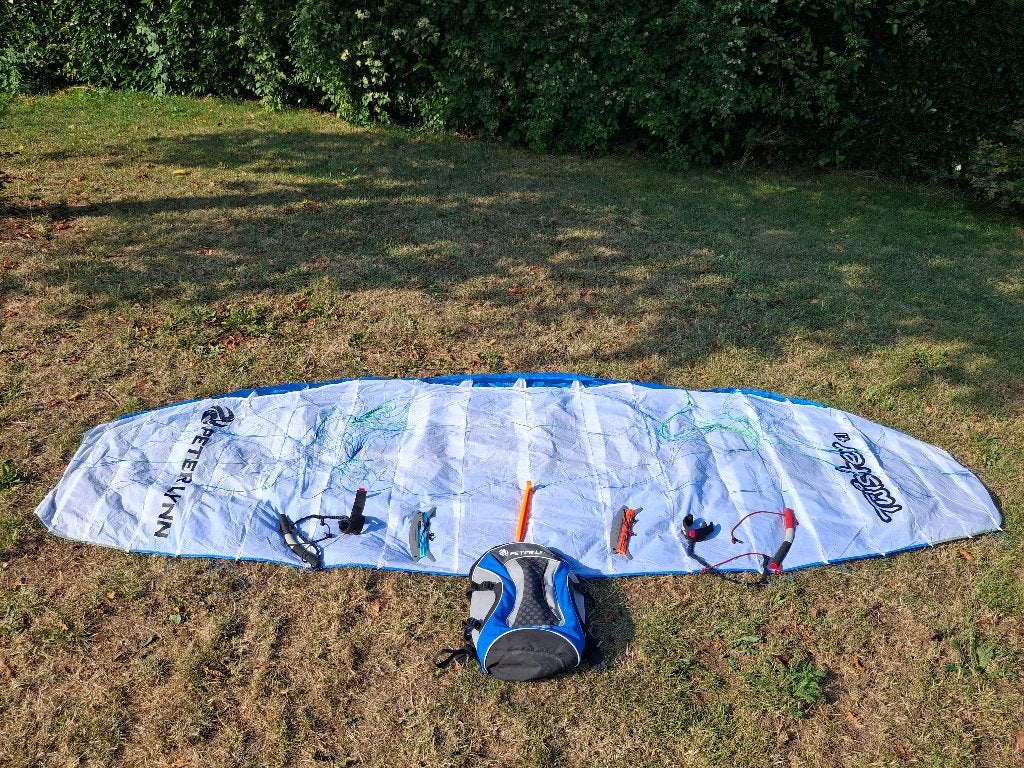 Peter Lynn Twister 4.1 m² Powerkite, Ophalen of Verzenden, Zo goed als nieuw, Vierlijns, Vlieger