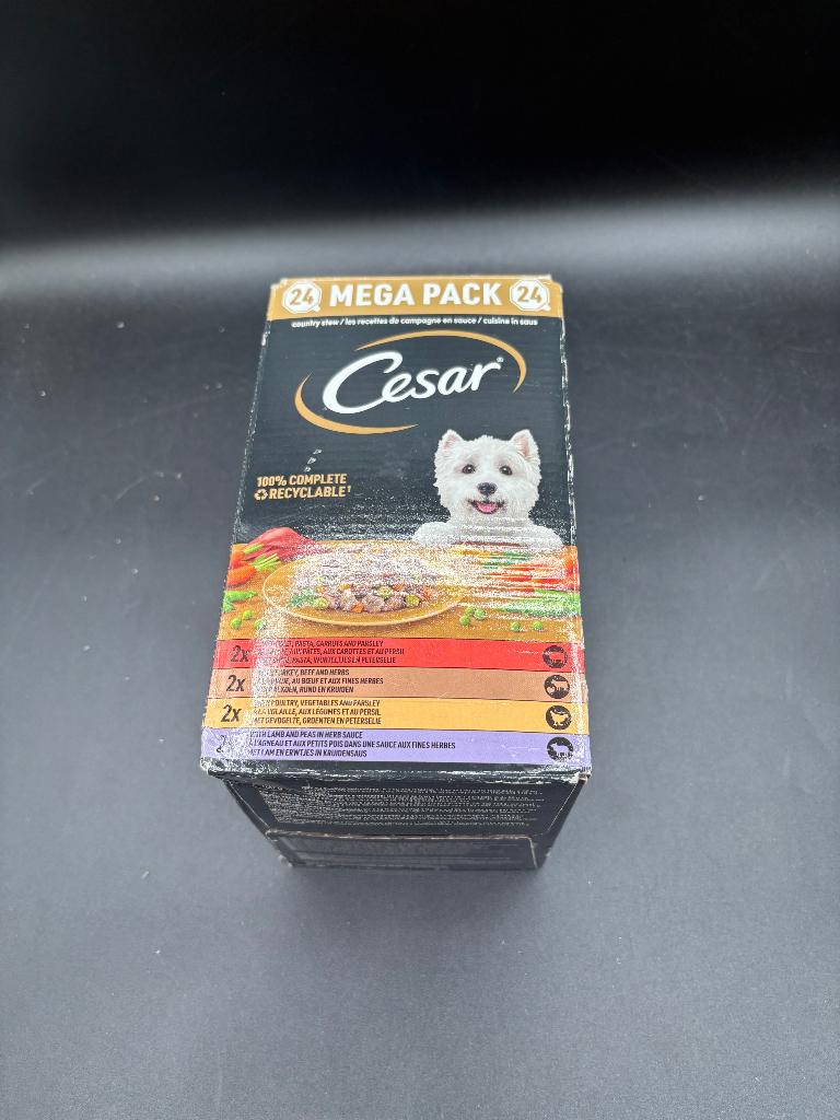 Cesar Hondenvoer - Cuisine Mix in Saus - Maaltijdkuipjes, Dieren en Toebehoren, Dierenvoeding, Verzenden, Hond