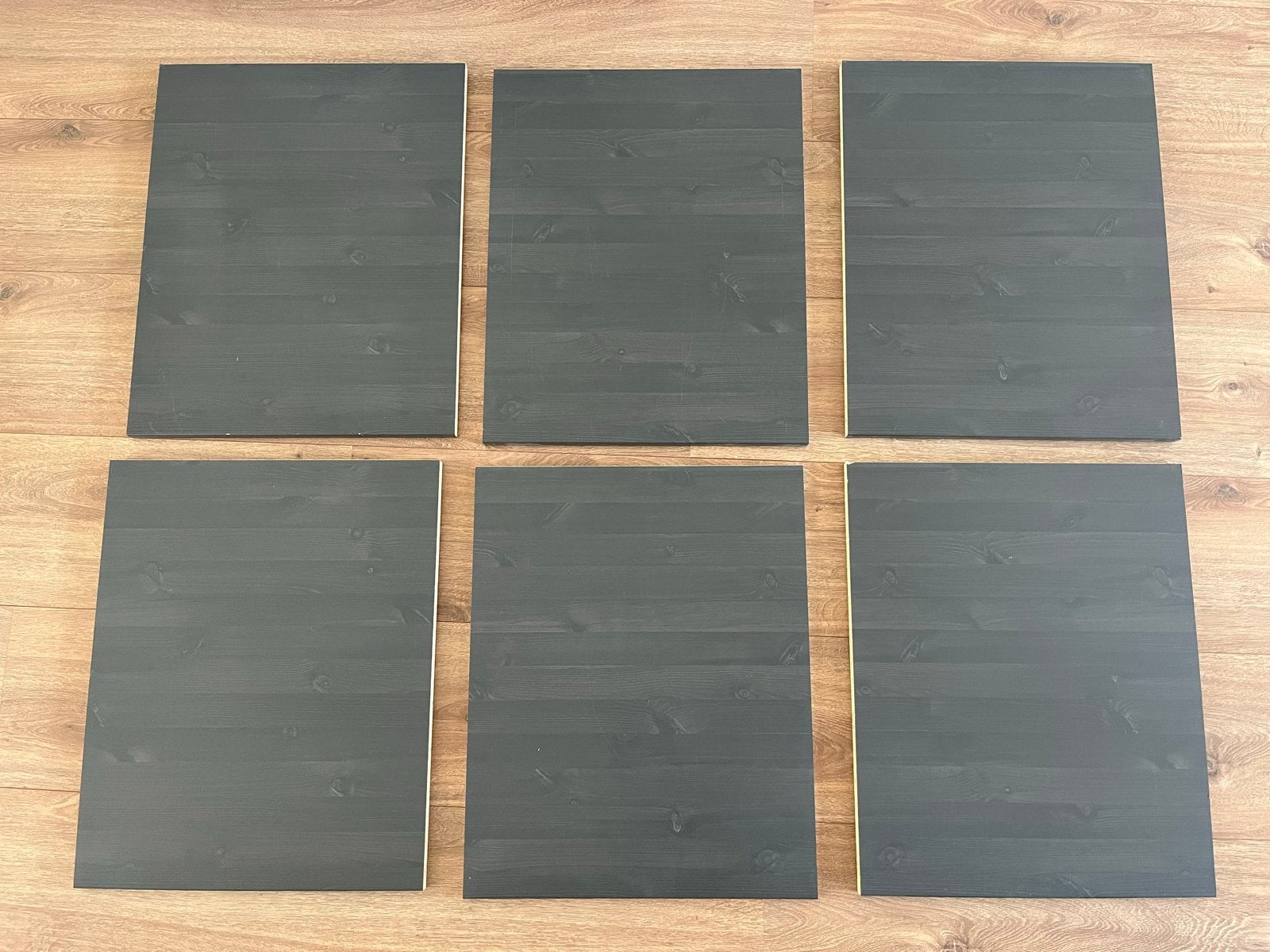 6 grijze IKEA planken + 1 bodem en 1 plafondplank, Ophalen, Gebruikt