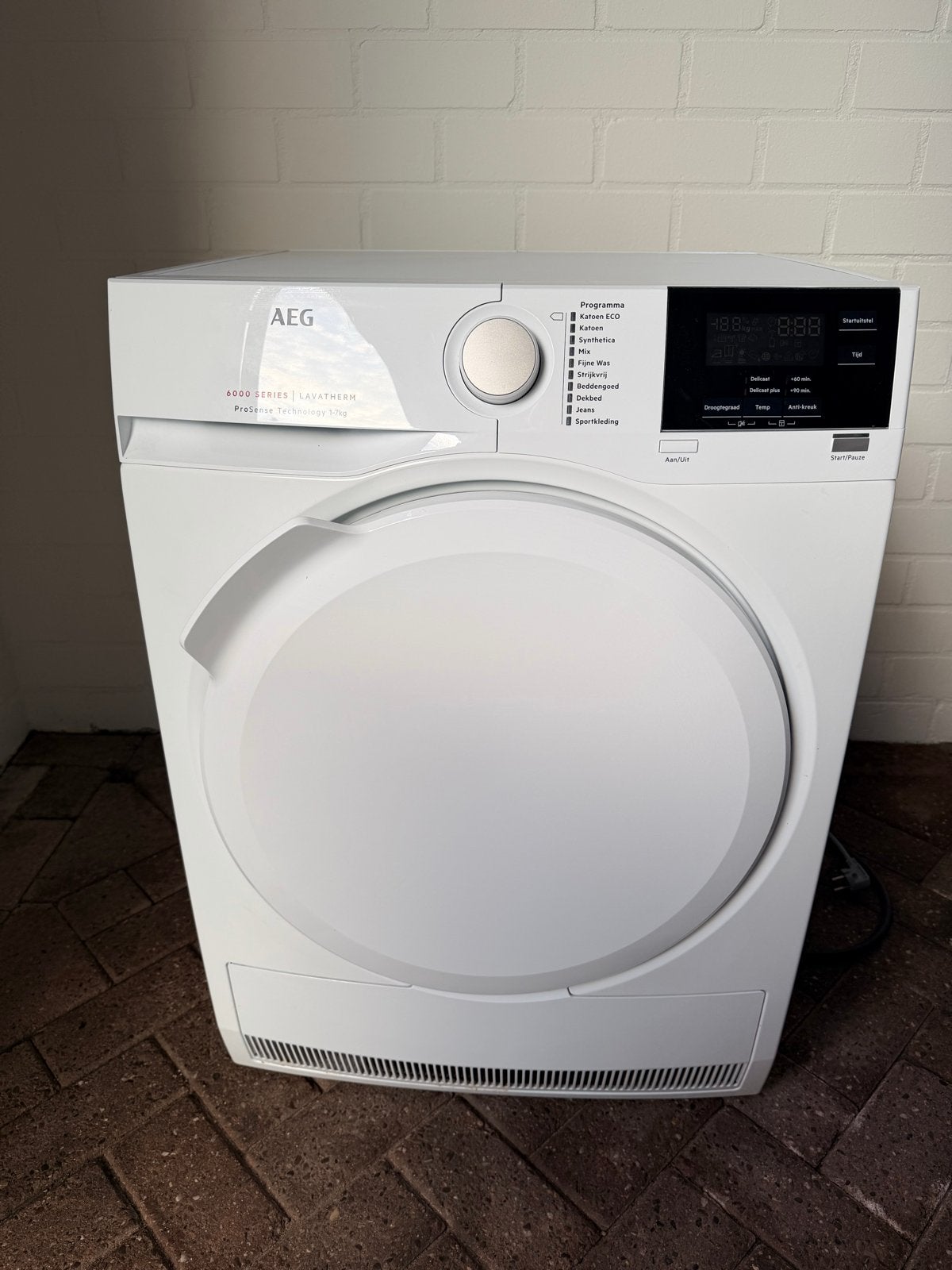 AEG Lavatherm 6000 Series ProSense 7kg Condensdroger, Ophalen, Wolprogramma, 6 tot 8 kg, Zo goed als nieuw