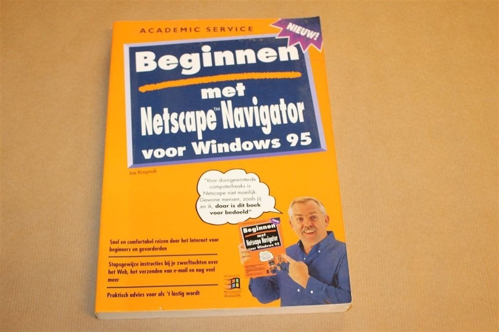Beginnen Netscape Navigator — Vintage Windows 95 Gids 1996, Ophalen of Verzenden, Gelezen, Internet of Webdesign
