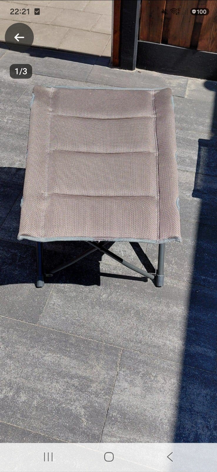 voeten bank, Ophalen, Zo goed als nieuw, Rechthoekig, 125 cm of meer