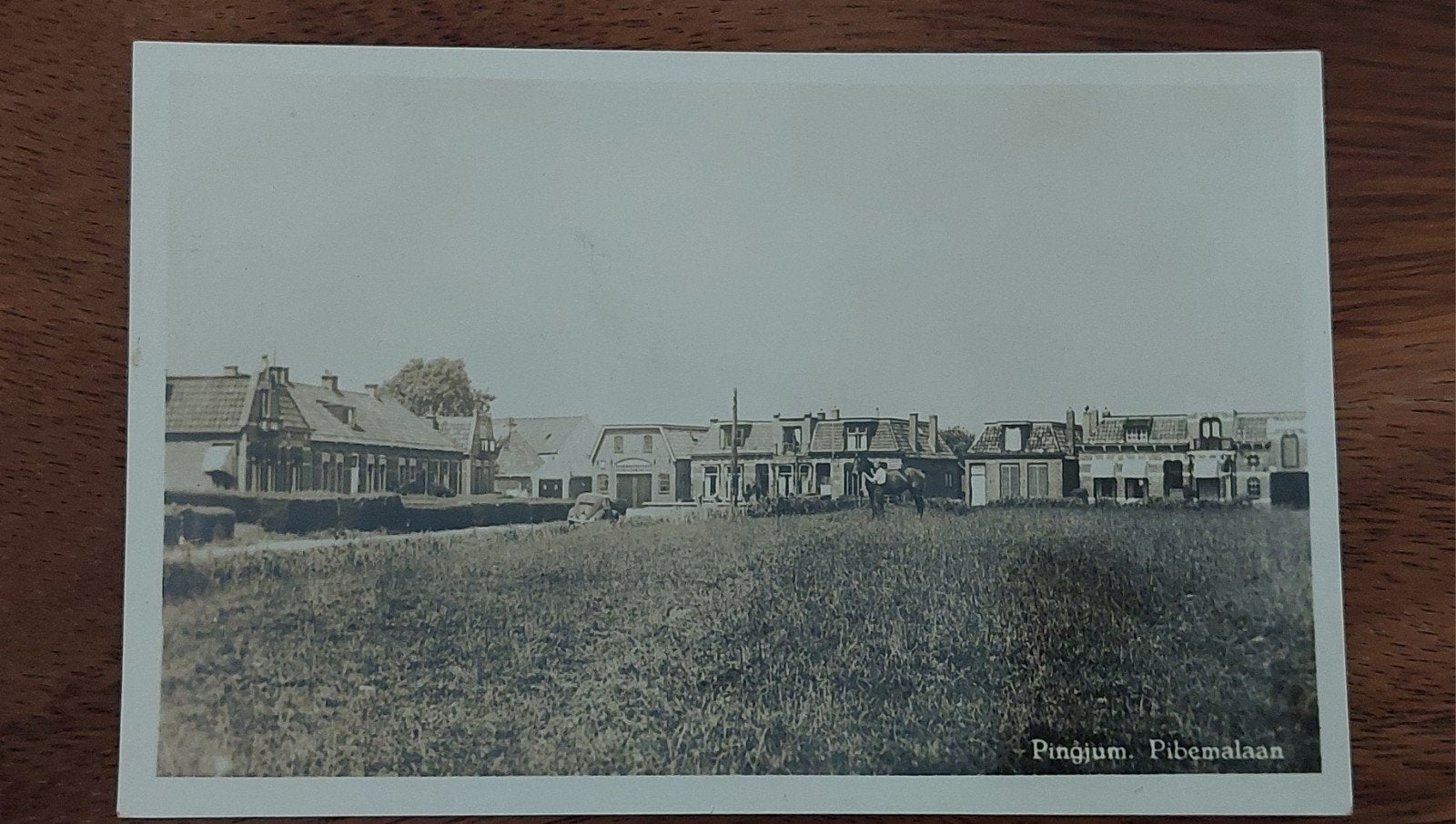 Fotokaart Pingjum. Pibemalaan., Ophalen of Verzenden, 1940 tot 1960, Gelopen, Friesland
