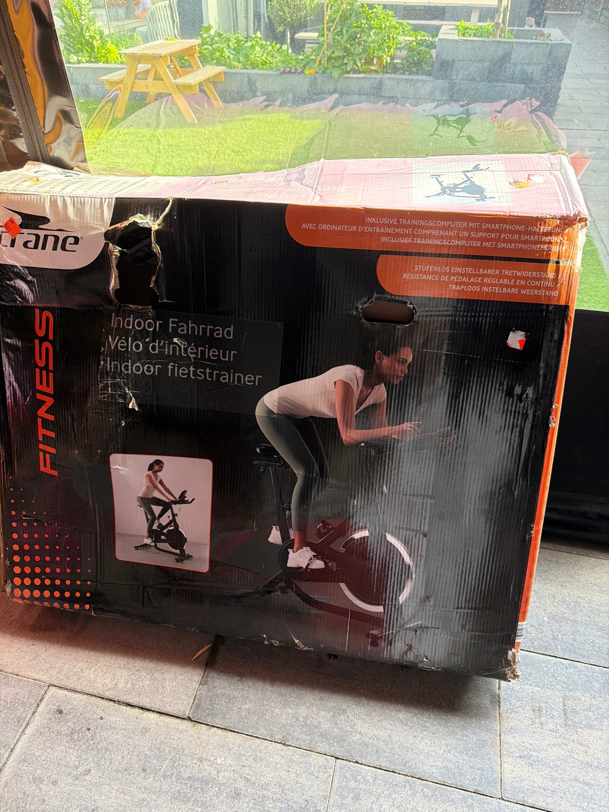 Crane Fitness Indoor Fiets Trainer - Nieuw in doos, Spinningfiets, Nieuw, Ophalen of Verzenden, Metaal
