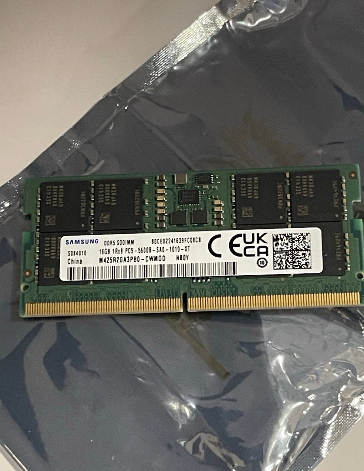 16GB DDR5 RAM sodimm, Ophalen of Verzenden, Zo goed als nieuw, DDR5, Laptop