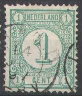 Nederland NVPH nr 31a gestempeld Cijfer 1894, Ophalen of Verzenden, T/m 1940, Gestempeld