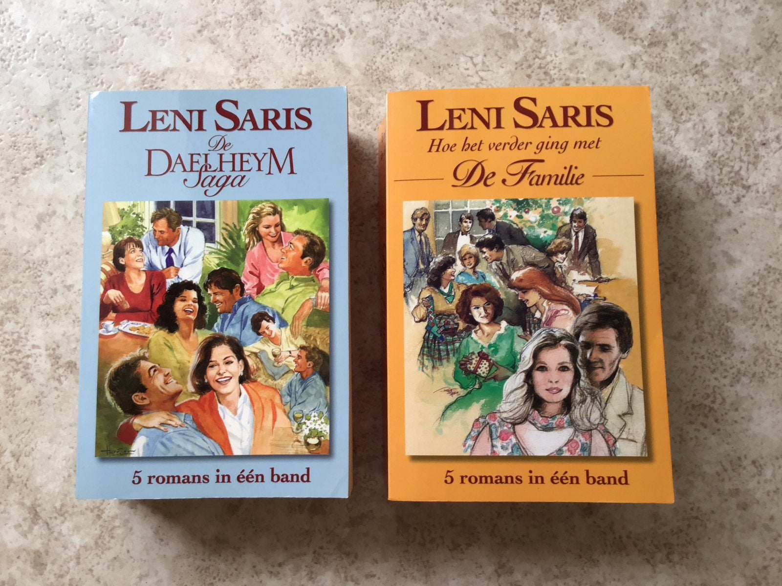 Leni Saris - De Daelheym Saga & De Familie (2 boeken), Ophalen of Verzenden, Zo goed als nieuw, Nederland