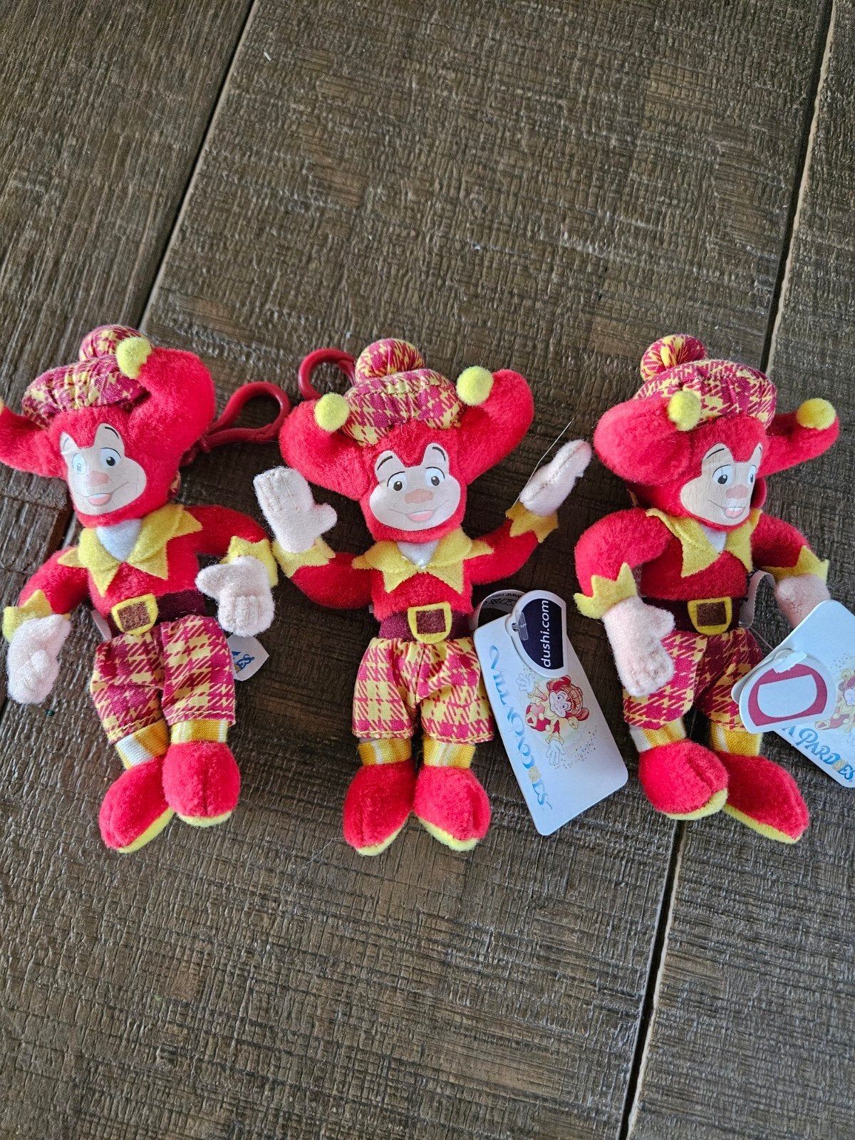 3 Pardoes sleutelhangers - Efteling mascottes, Ophalen of Verzenden, Nieuw, Knuffel of Figuurtje