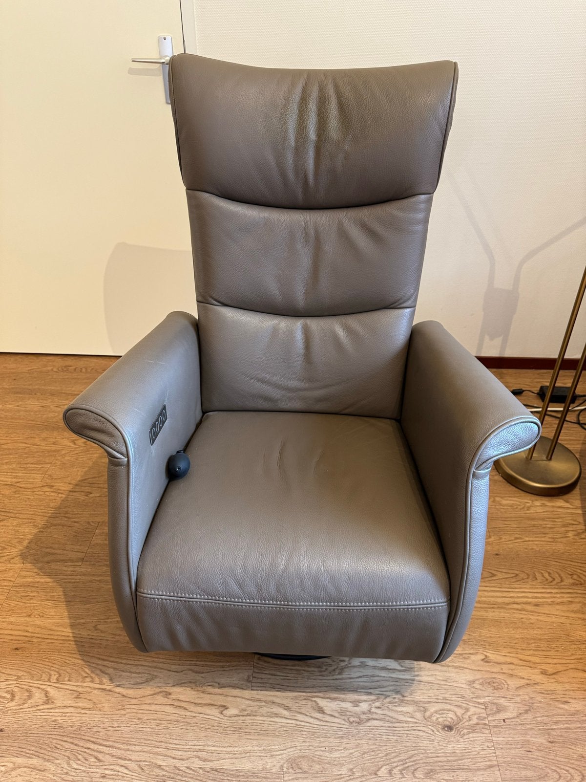 Leren relaxfauteuil electrisch verstelbaar Frans Molenaar, Ophalen, Gebruikt, Overige kleuren, Klassiek