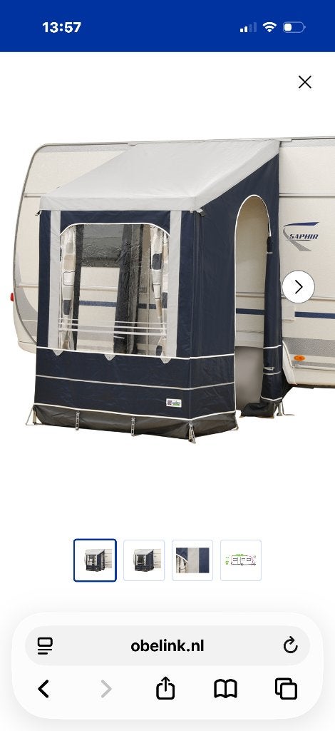 Voortent caravan (Winter), Ophalen, Nieuw