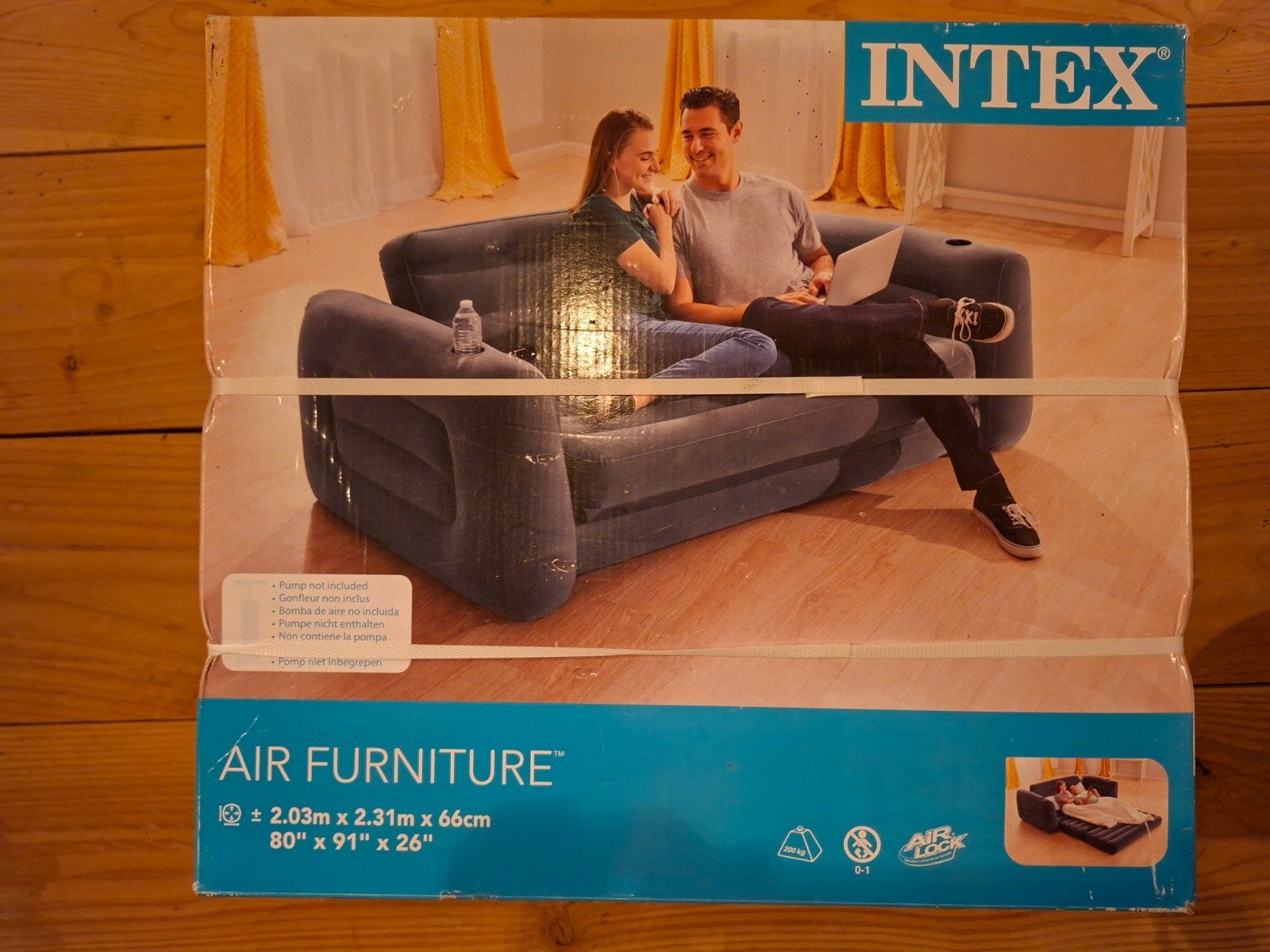 Intex Opblaasbare  slaap bank nieuw, Caravans en Kamperen, Ophalen, Nieuw, 2-persoons