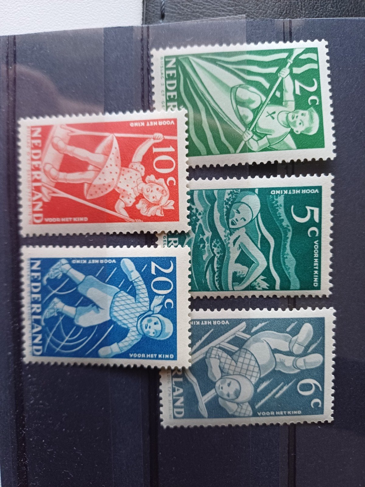 Nederland NVPH 508-512 ongestempeld, Ophalen of Verzenden, Na 1940