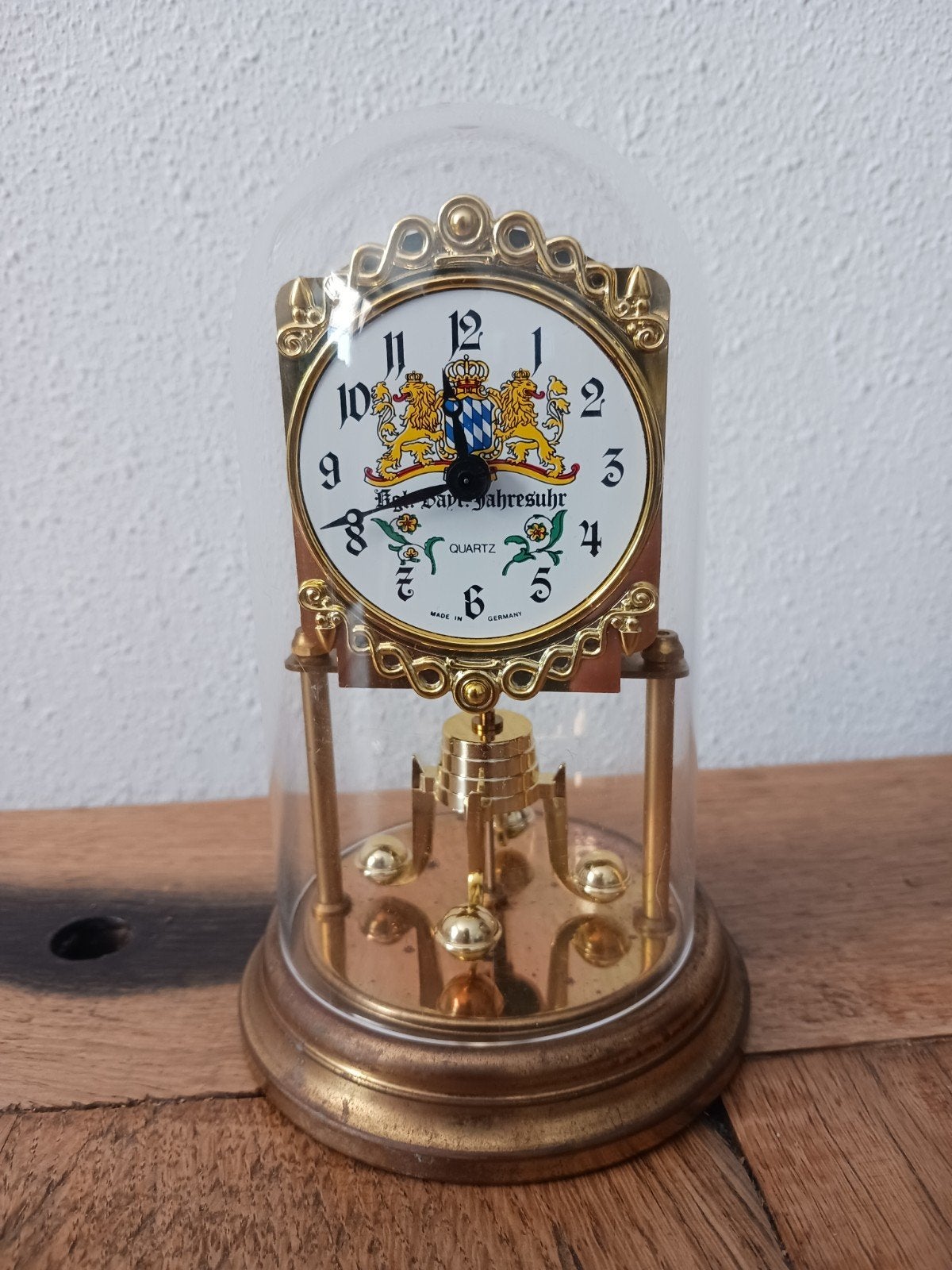 klokje met plastic stolp, Antiek en Kunst, Ophalen of Verzenden