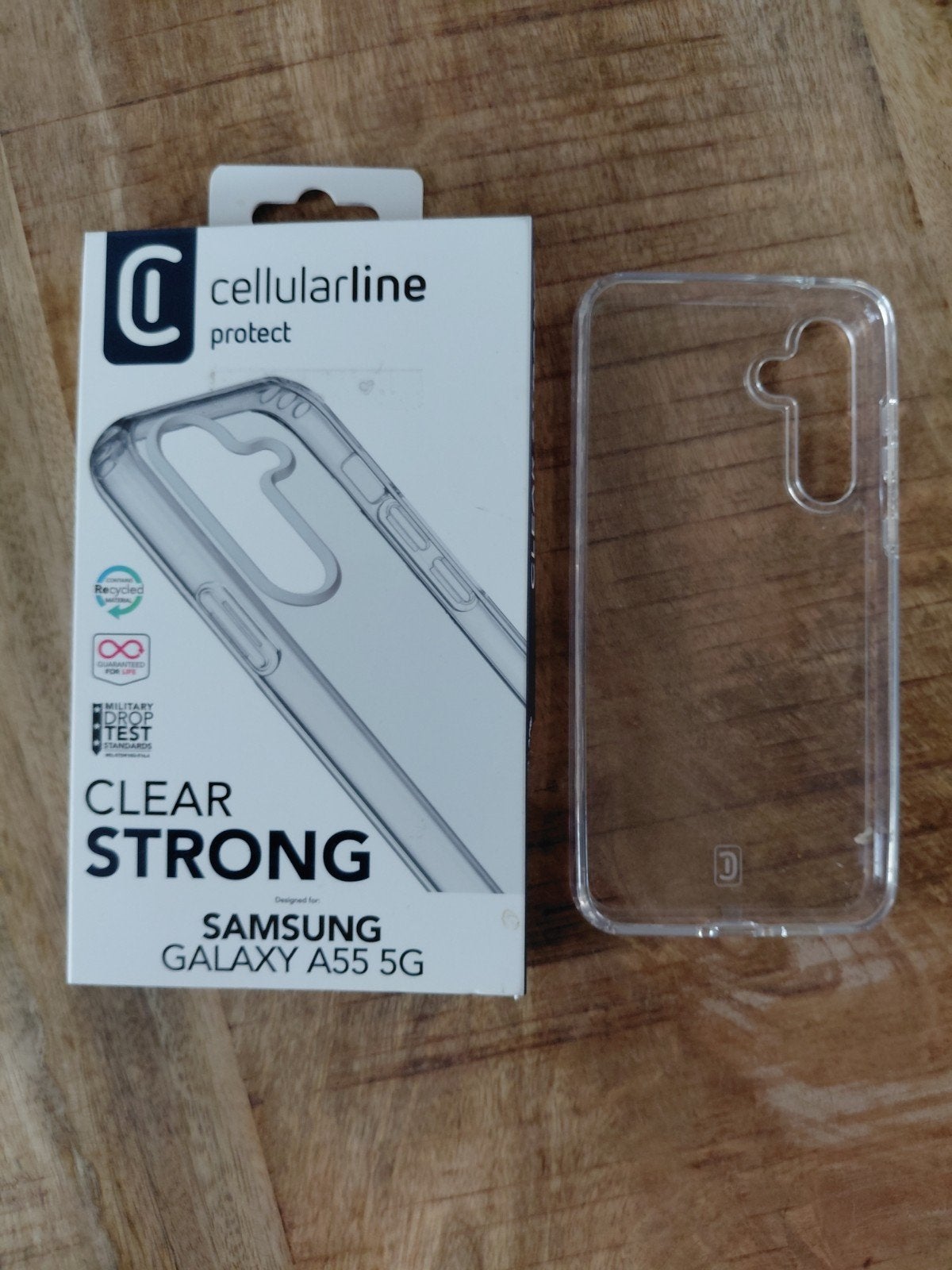 Cellularline Clear Strong Hoesje Samsung Galaxy A55 5G, Ophalen of Verzenden
