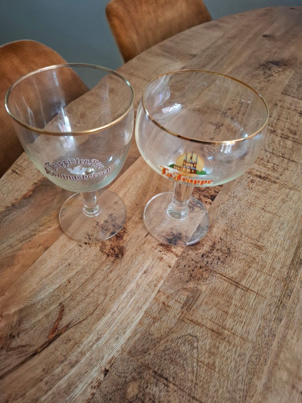 trappist glazen, Ophalen of Verzenden, Zo goed als nieuw, Bierglas