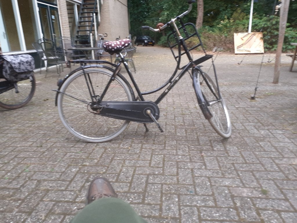 TE KOOP OPKNAPPER OMAFIETS VAN BATAVUS, Fietsen en Brommers, Fietsen | Dames | Omafietsen, Ophalen, Terugtraprem, Gebruikt, Versnellingen