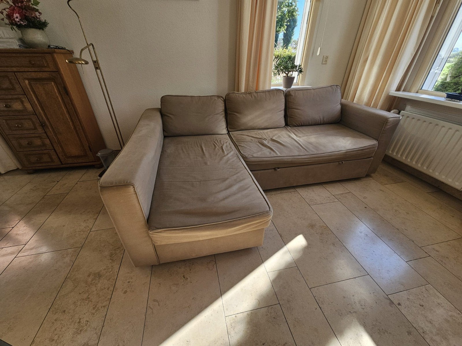 slaapbank, Ophalen, Gebruikt, Tweepersoons, 140 cm