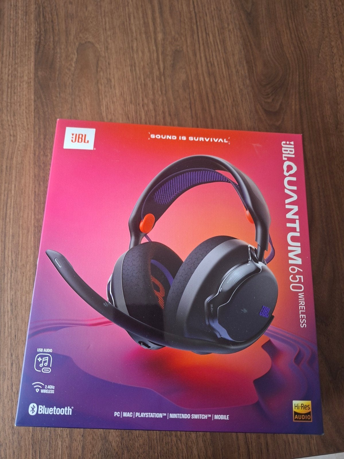 JBL Quantum 650, Nieuw, Draadloos, Over-ear, Gaming headset