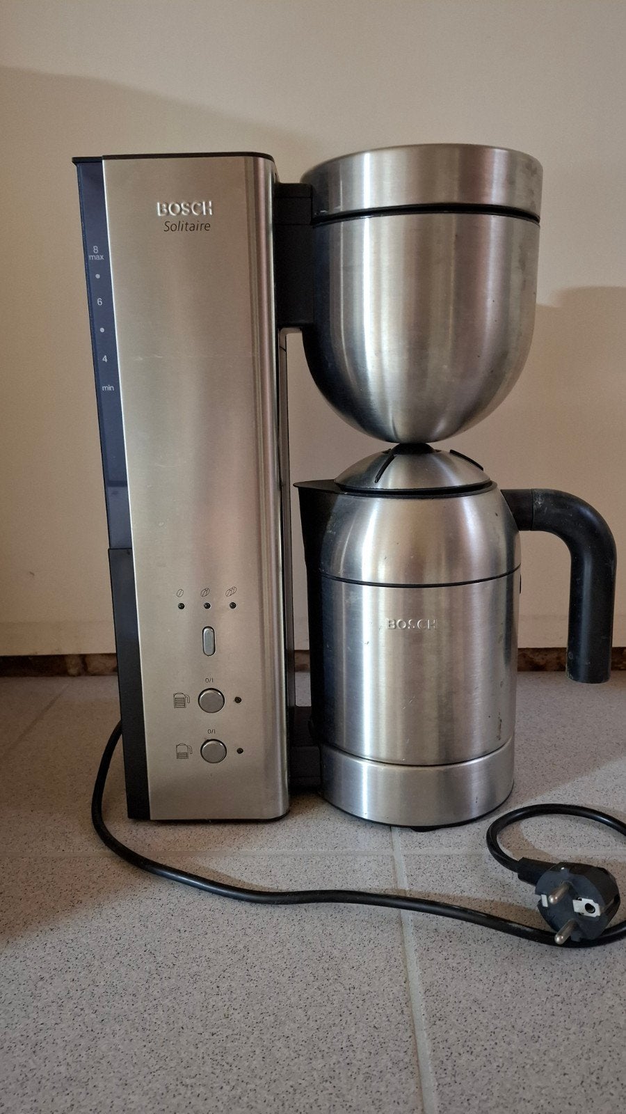 Bosch Solitaire Koffiezetapparaat, Witgoed en Apparatuur, Koffiezetapparaten, 4 tot 10 kopjes, Ophalen of Verzenden, Combi, Gemalen koffie