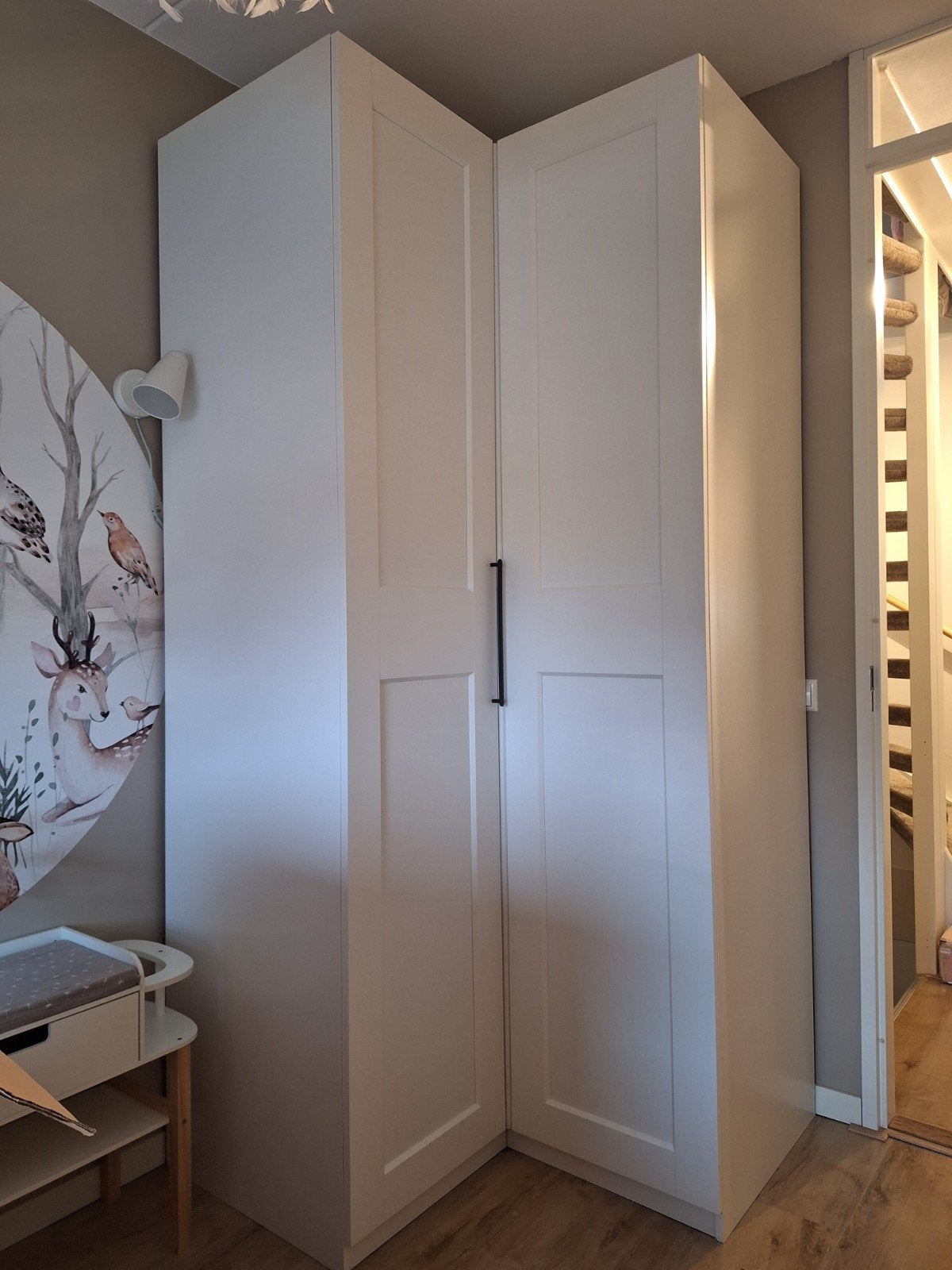 Ikea pax/grimo hoekkast, Huis en Inrichting, Kasten | Kledingkasten, Ophalen, 200 cm of meer, 50 tot 100 cm, Zo goed als nieuw