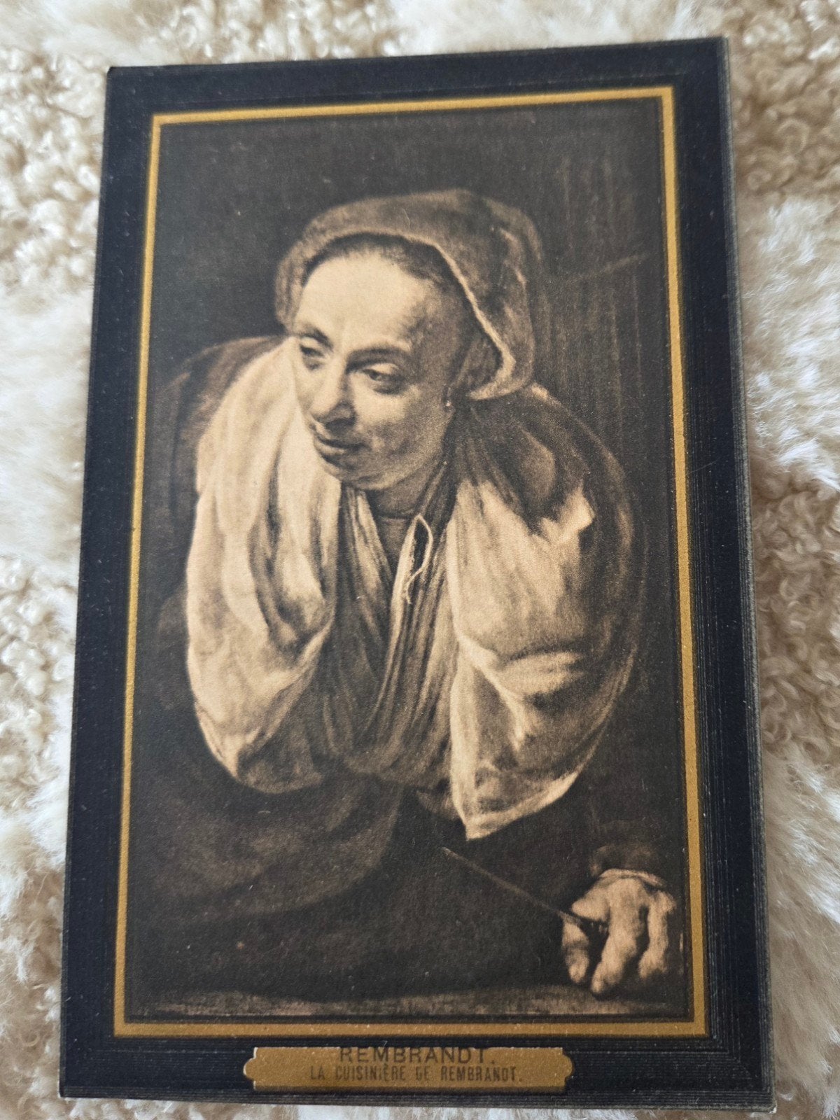 Oude ansichtkaart Rembrandt - La Cuisiniere, Verzenden, Voor 1920, Ongelopen, Overige thema's