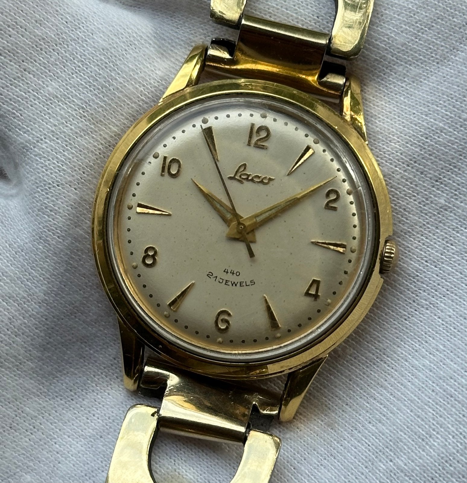 Laco horloge vintage, Overige merken, Overige materialen, Polshorloge, 1930 tot 1960