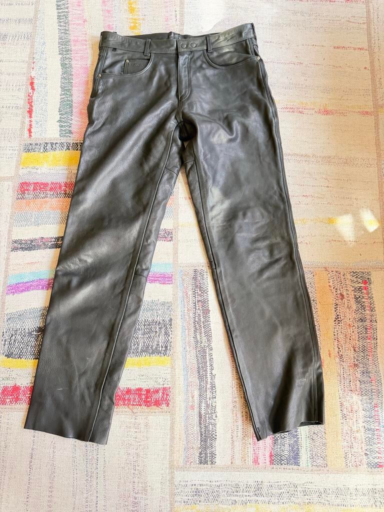 Difi Leren Motorbroek Maat 34, Kleding | Heren, Broeken en Pantalons, Ophalen of Verzenden, Gedragen, Overige maten, Zwart