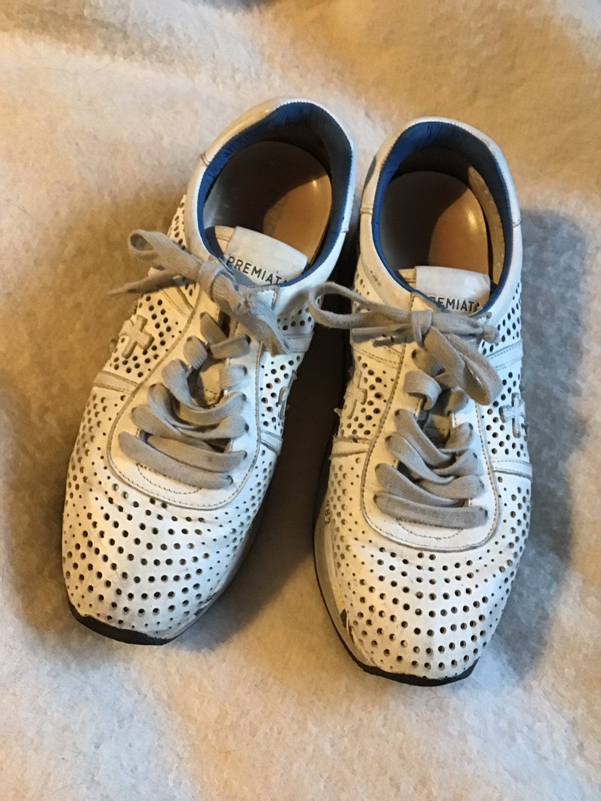 Leuke graag gedragen sneakers PREMIATA mt 38, Verzenden, Wit, Sneakers of Gympen, Gedragen