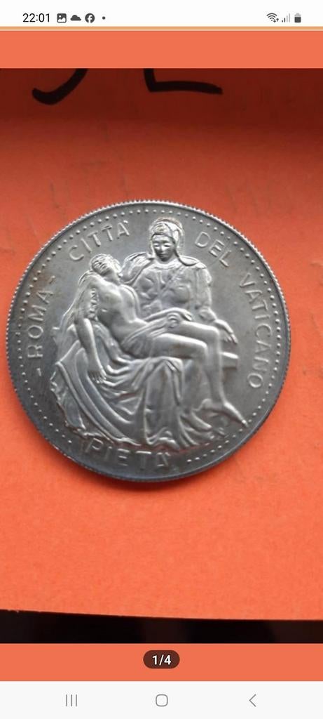 MEDAL PAUS VI DEL VATICANO NIKKEL KAVEL 33C, Ophalen of Verzenden, Overige landen, Losse munt