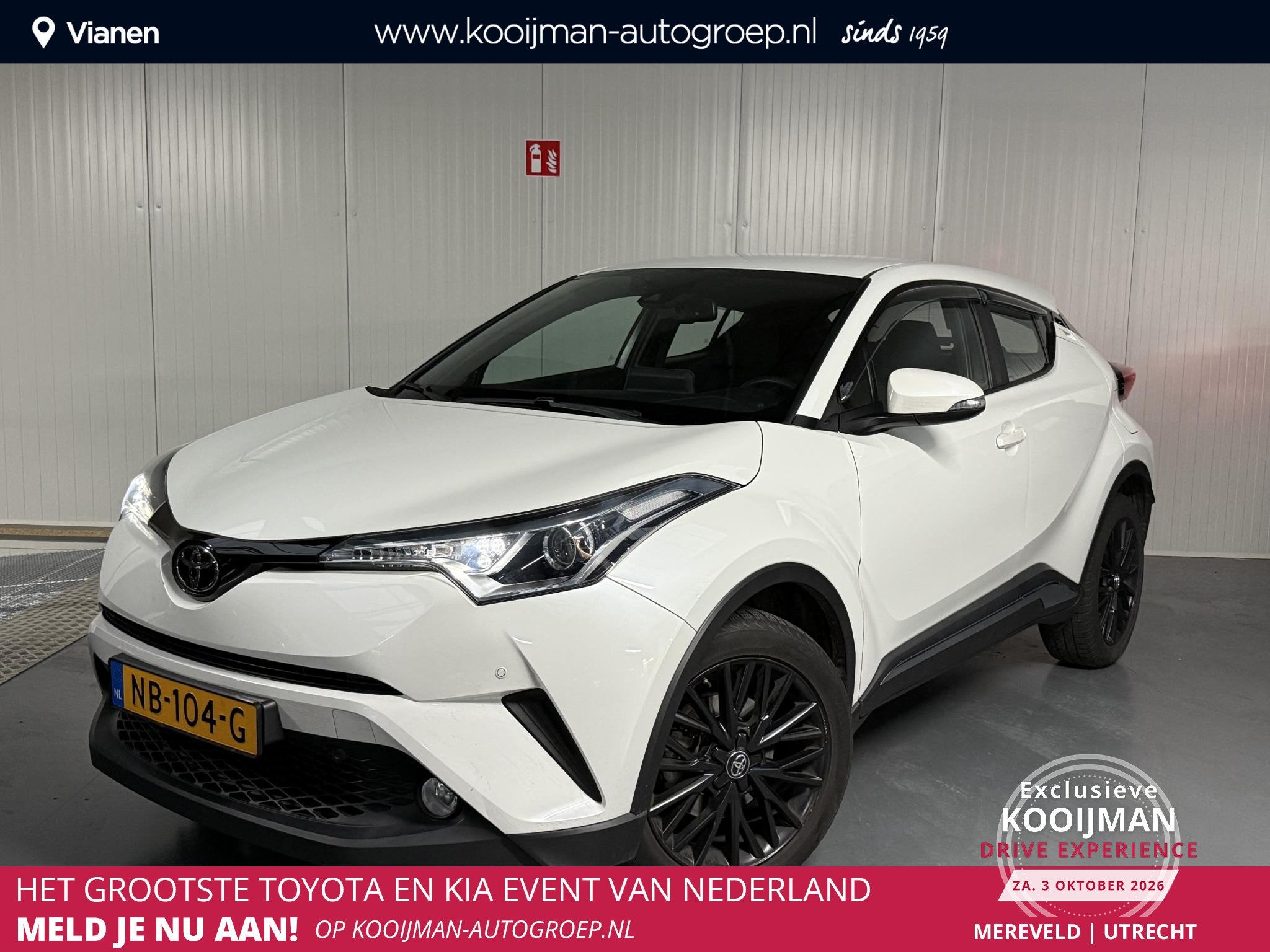 Toyota C-HR 1.2 Dynamic + 18" Lichtmetalen velgen, keurige N, Auto's, Voorwielaandrijving, Stof, Gebruikt, 116 pk