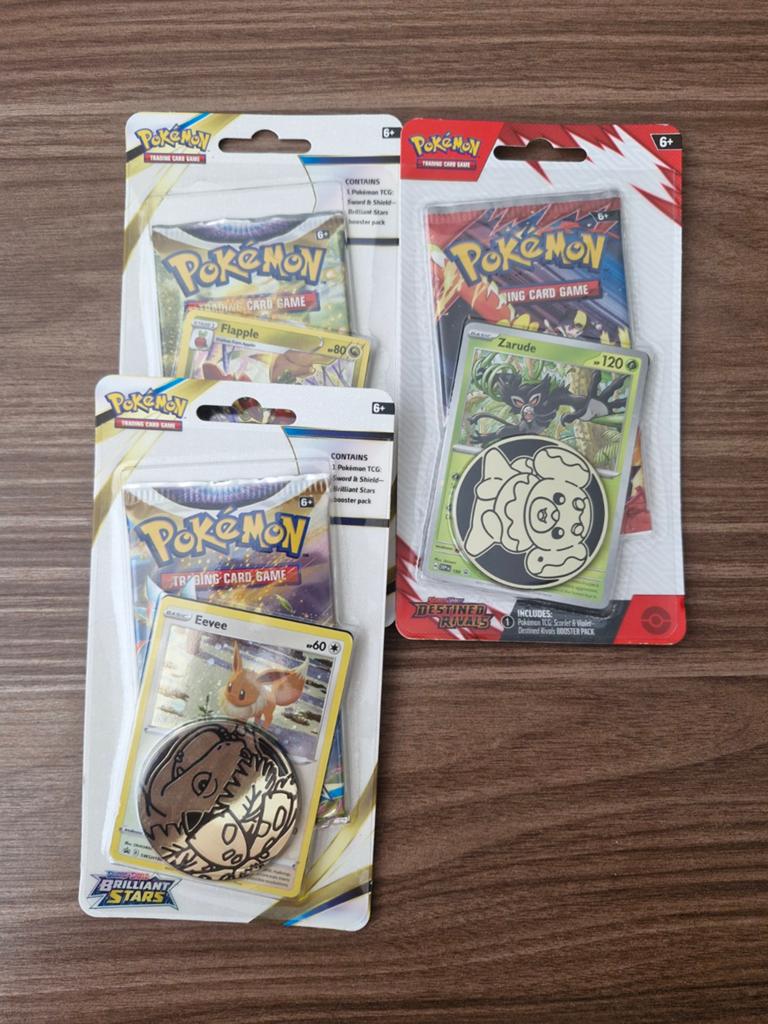 3 pokemon blister coin packs (per stuk), Ophalen of Verzenden, Nieuw, Booster