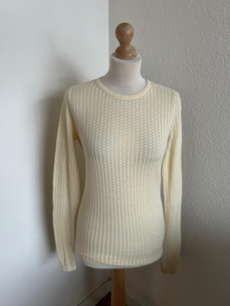 King Louie maat XL creme witte trui top 2870, Geel, Maat 46/48 (XL) of groter, Ophalen of Verzenden, Zo goed als nieuw