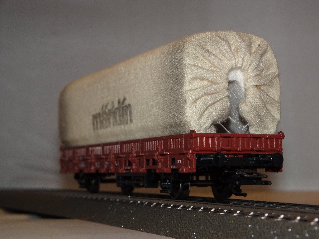 Marklin 2 assige huifwagon met kortkoppeling (#317), Hobby en Vrije tijd, Modeltreinen | H0, Wisselstroom, Ophalen of Verzenden