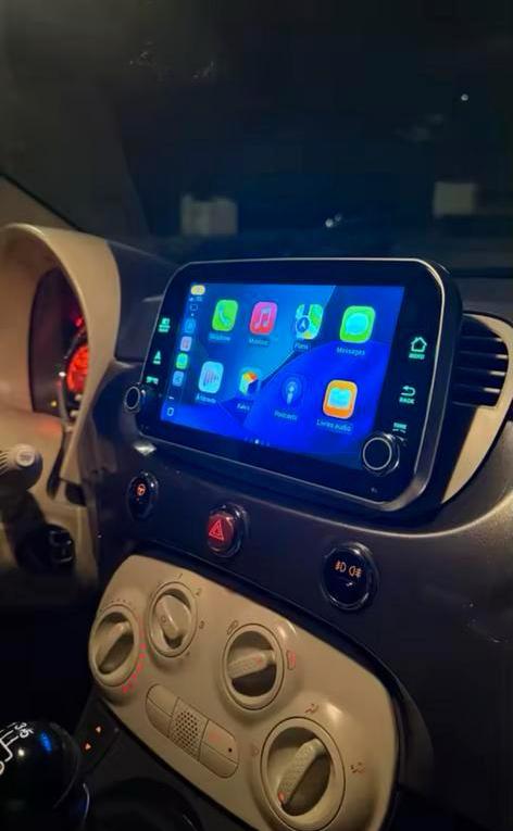 Apple carplay scherm fiat 500 voor bj 2007-2015 met camera, Verzenden, Zo goed als nieuw
