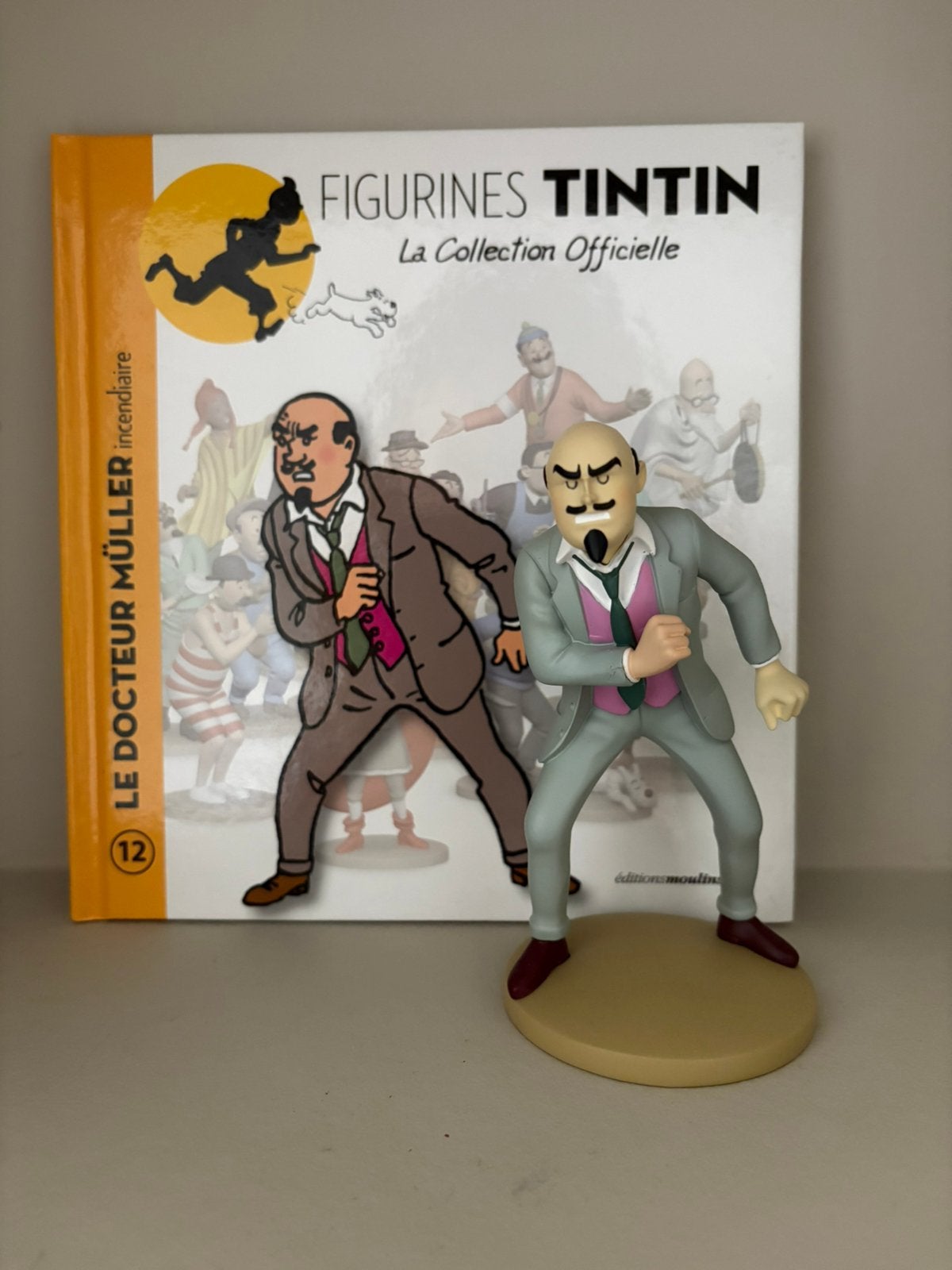 Kuifje/Tintin beeld Dokter Müller Moulinsart, Ophalen of Verzenden, Kuifje, Zo goed als nieuw, Beeldje of Figuurtje
