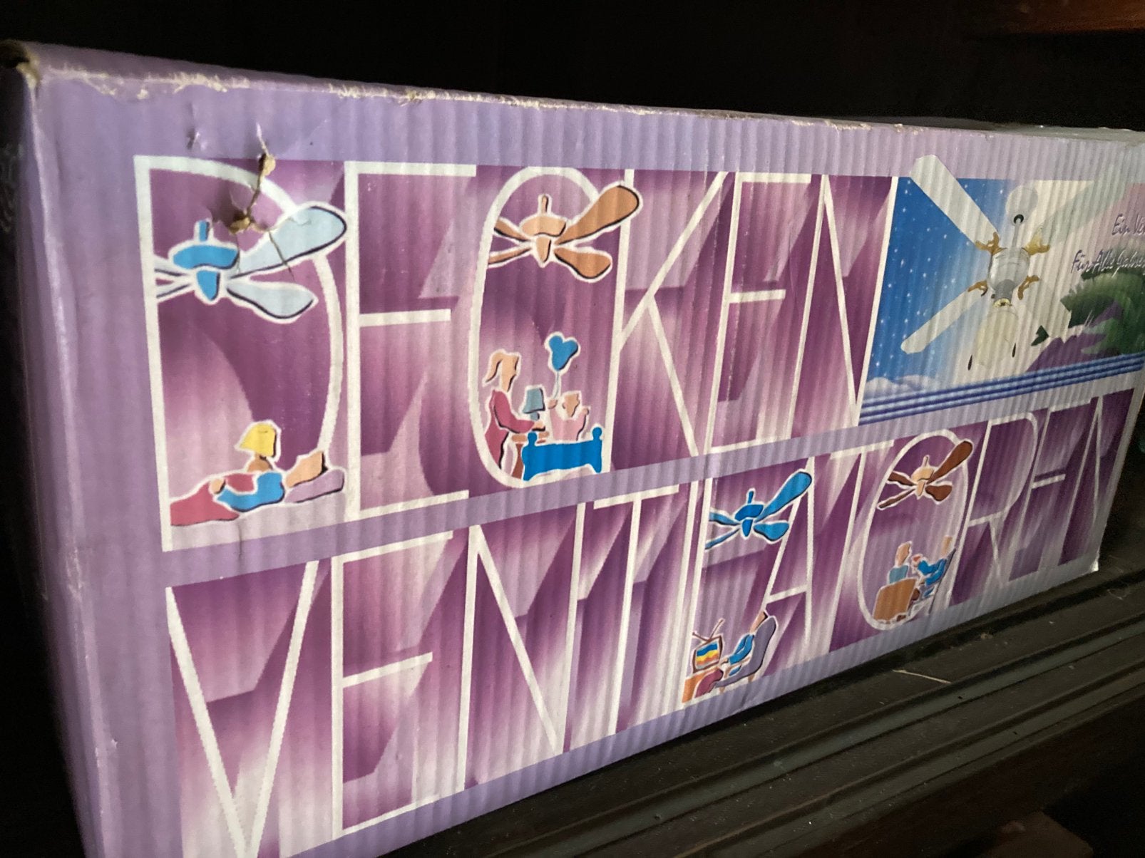 Plafon ventilator, Ophalen