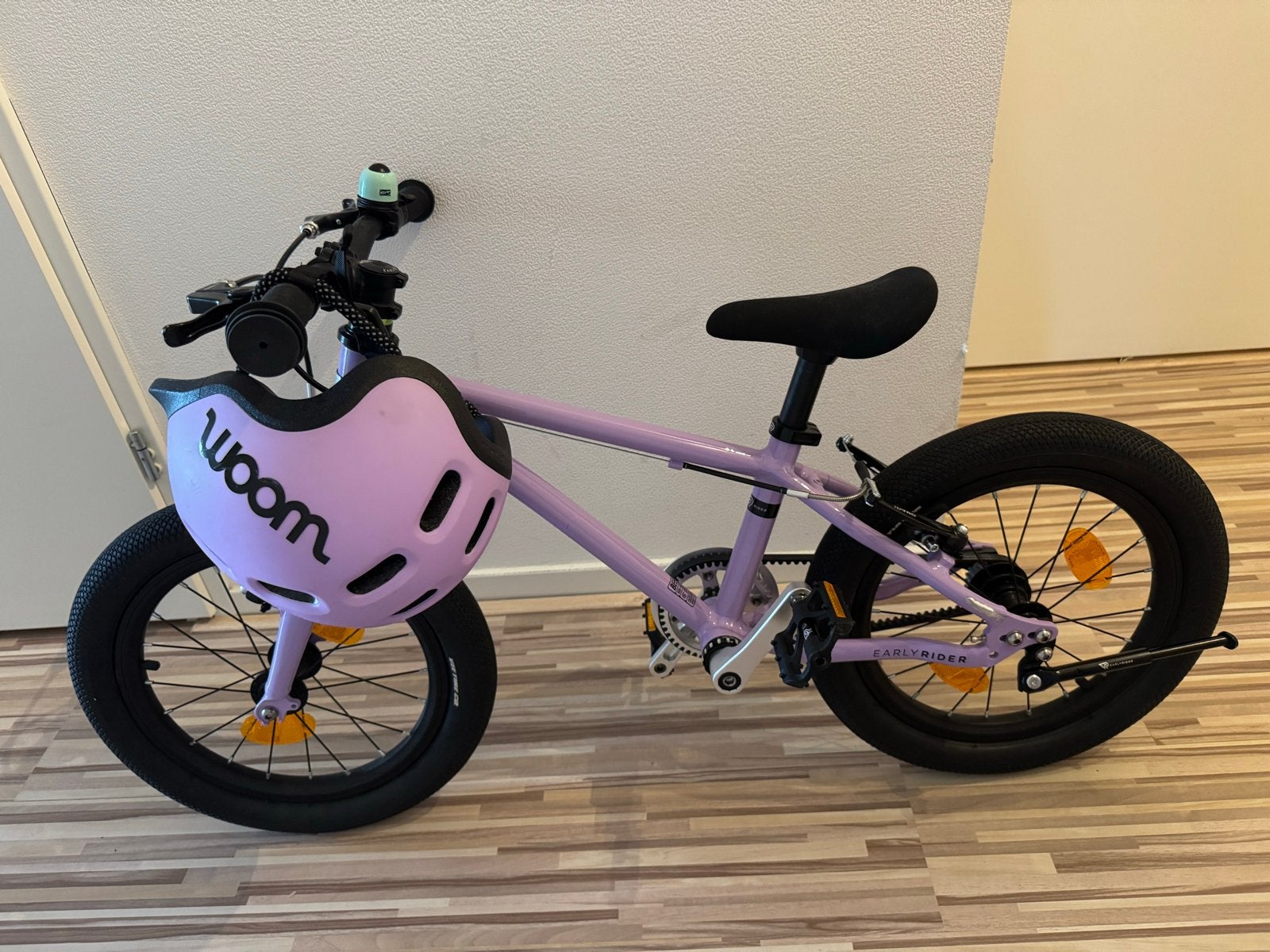 Early Rider Belter 16 inch kinderfiets (lichtgewicht) + helm, Ophalen, Zijwieltjes, 16 tot 20 inch, Velgrem