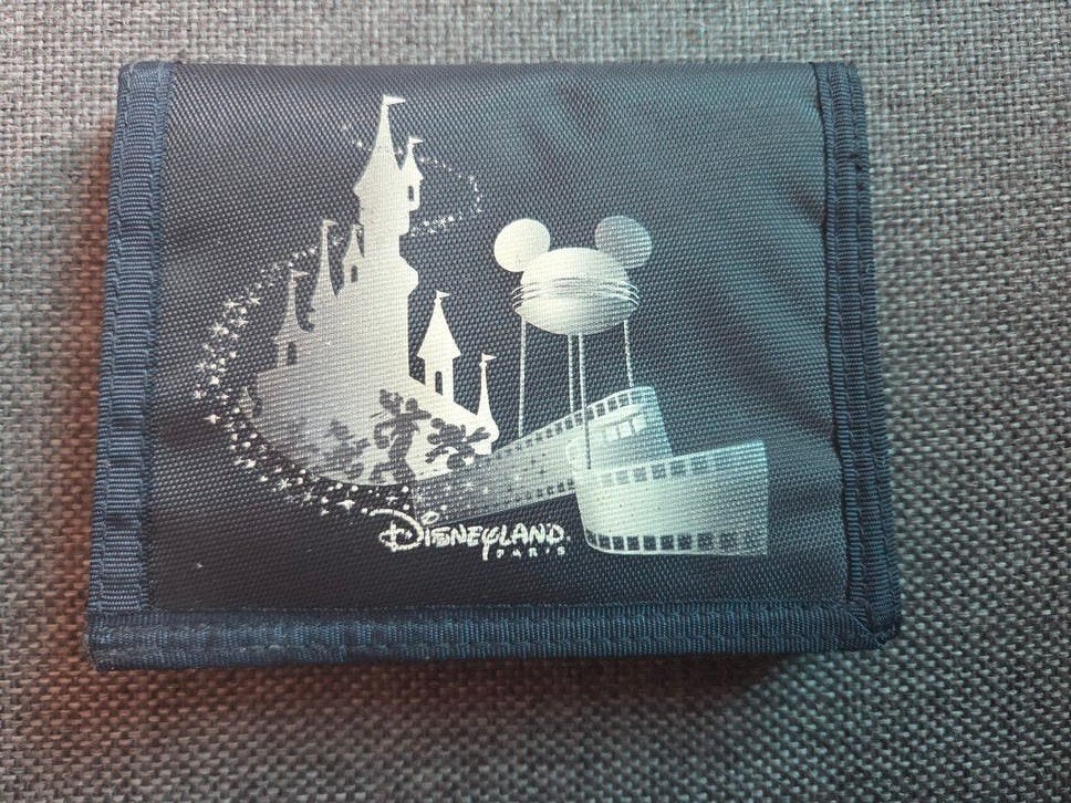 Disney Disneyland Paris Portemonnee - Zo goed als nieuw, Ophalen of Verzenden, Zo goed als nieuw, Blauw